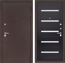LABIRINT Входная металлическая дверь CLASSIC антик медь панель №1 венге